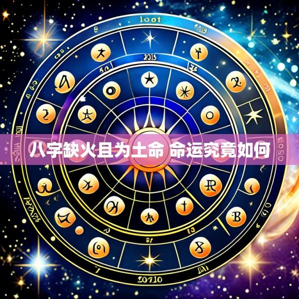 八字缺火且为土命 命运究竟如何