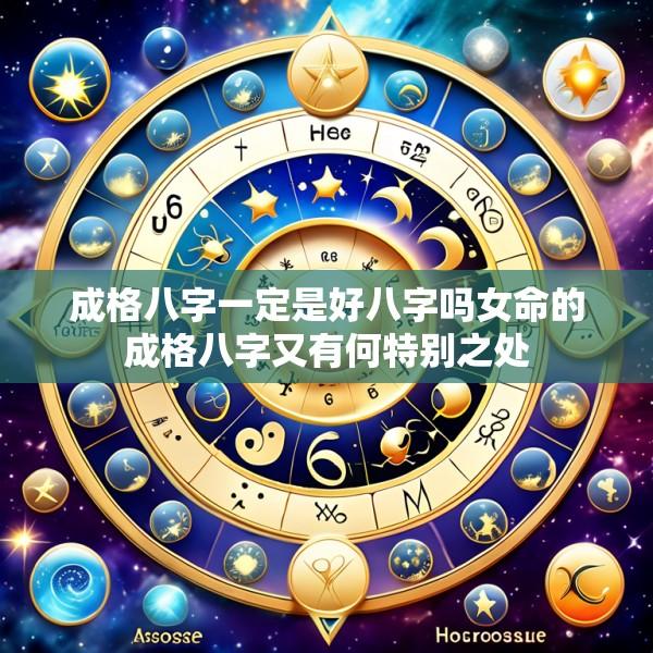 成格八字一定是好八字吗女命的成格八字又有何特别之处