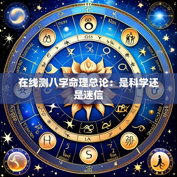在线测八字命理总论：是科学还是迷信