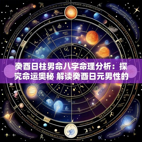 癸酉日柱男命八字命理分析：探究命运奥秘 解读癸酉日元男性的人生密码