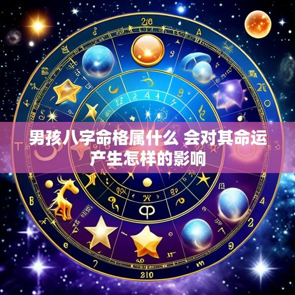 男孩八字命格属什么 会对其命运产生怎样的影响