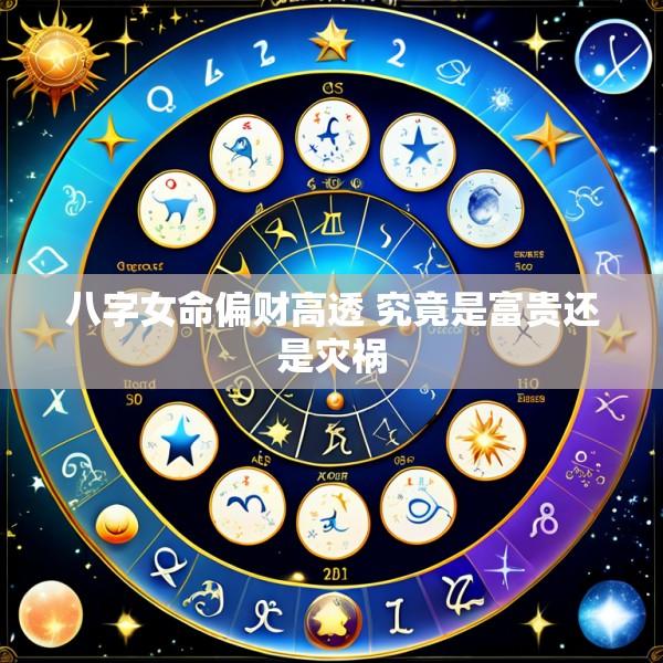 八字女命偏财高透 究竟是富贵还是灾祸