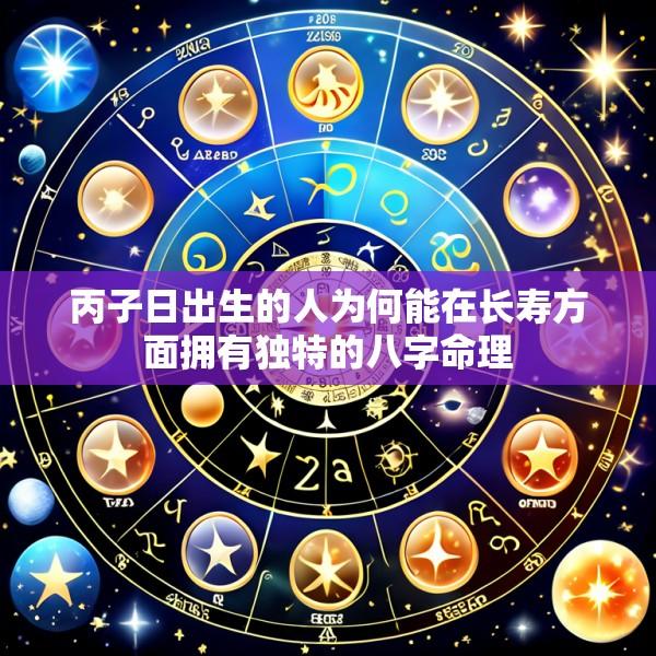 丙子日出生的人为何能在长寿方面拥有独特的八字命理