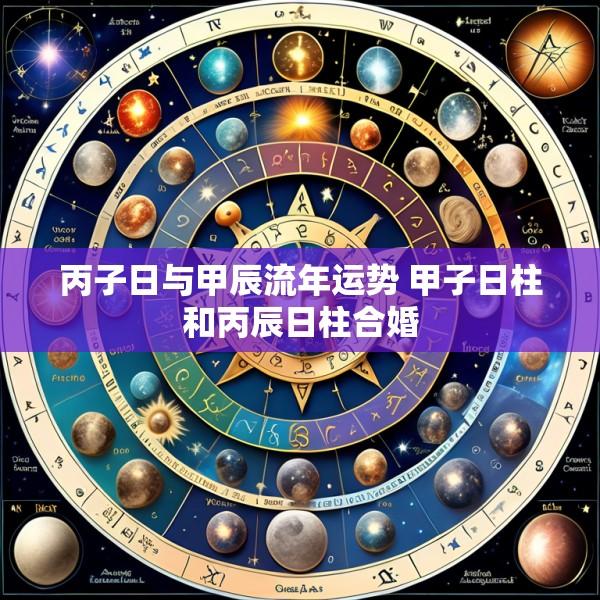 丙子日与甲辰流年运势 甲子日柱和丙辰日柱合婚