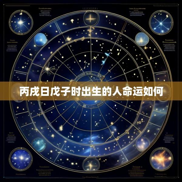 丙戌日戊子时出生的人命运如何