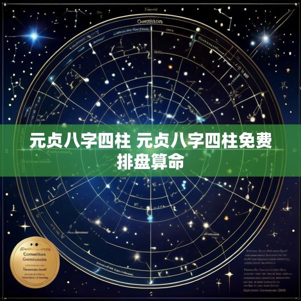 元贞八字四柱 元贞八字四柱免费排盘算命