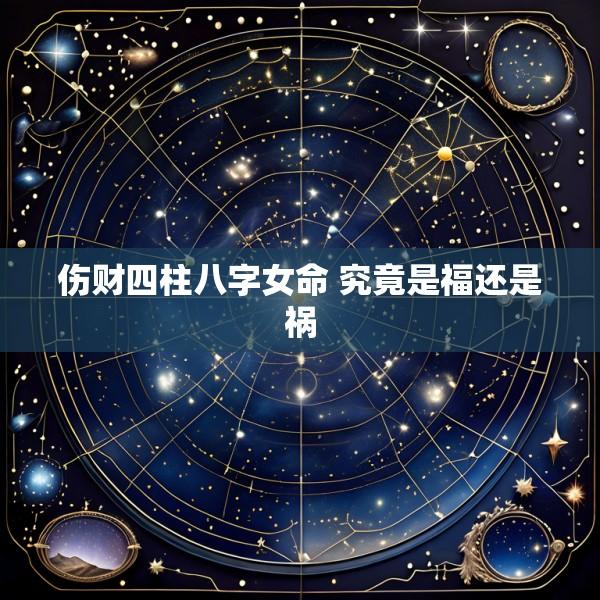 伤财四柱八字女命 究竟是福还是祸