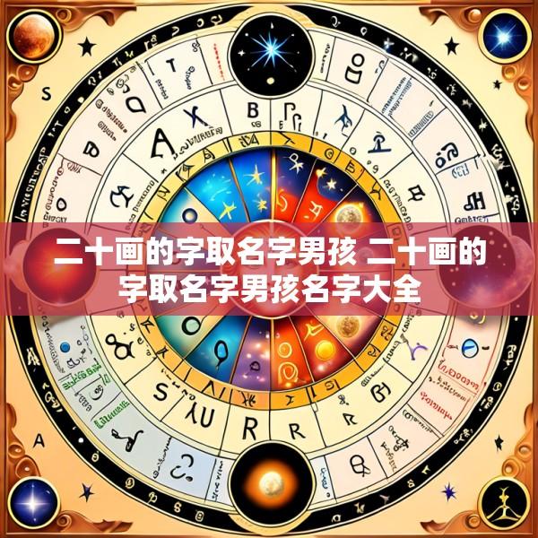 二十画的字取名字男孩 二十画的字取名字男孩名字大全