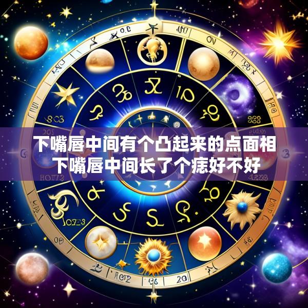 下嘴唇中间有个凸起来的点面相 下嘴唇中间长了个痣好不好