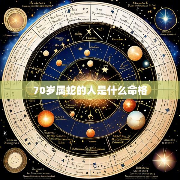 70岁属蛇的人是什么命格