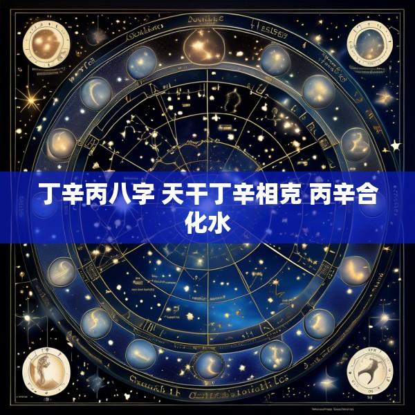 丁辛丙八字 天干丁辛相克 丙辛合化水