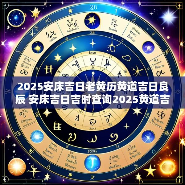 2025安床吉日老黄历黄道吉日良辰 安床吉日吉时查询2025黄道吉日查询