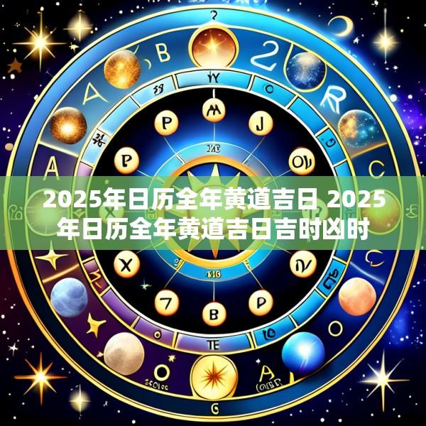 2025年日历全年黄道吉日 2025年日历全年黄道吉日吉时凶时