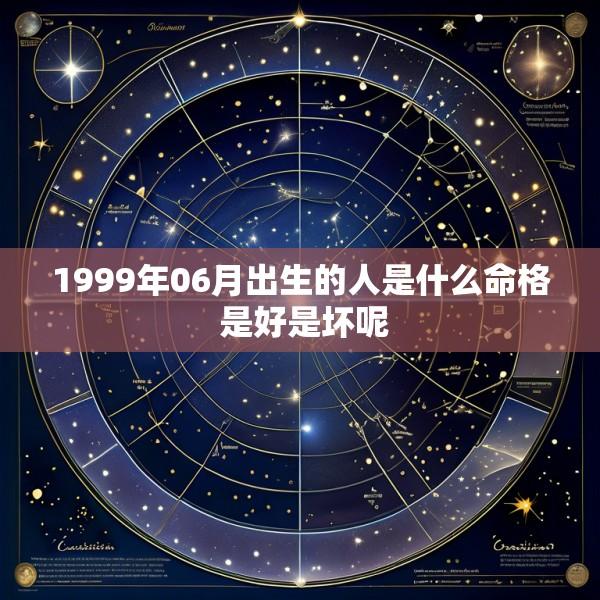 1999年06月出生的人是什么命格 是好是坏呢