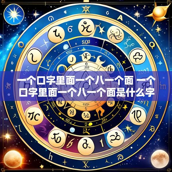 一个口字里面一个八一个面 一个口字里面一个八一个面是什么字