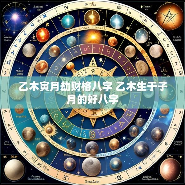 乙木寅月劫财格八字 乙木生于子月的好八字
