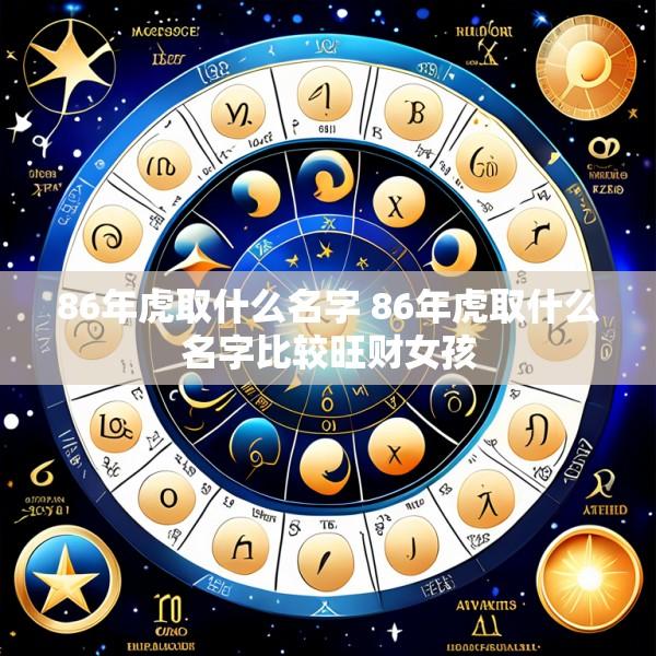 86年虎取什么名字 86年虎取什么名字比较旺财女孩
