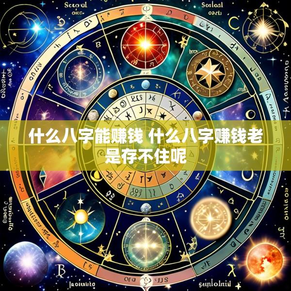 什么八字能赚钱 什么八字赚钱老是存不住呢
