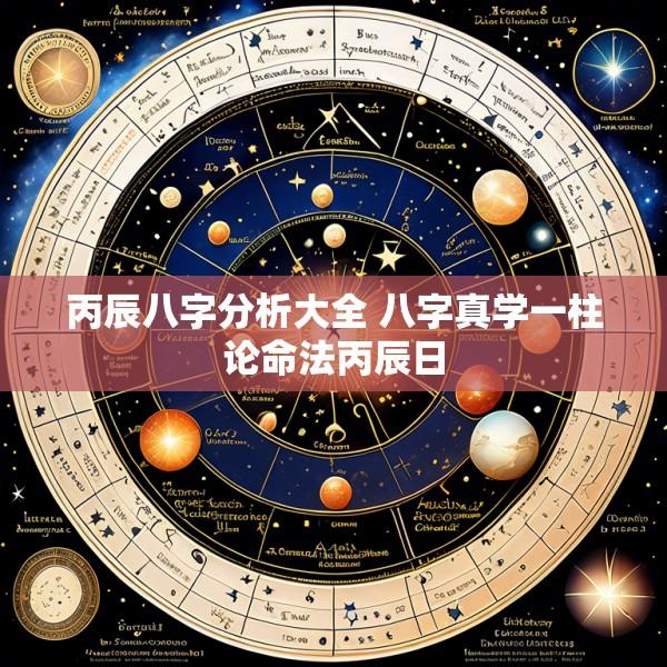 丙辰八字分析大全 八字真学一柱论命法丙辰日