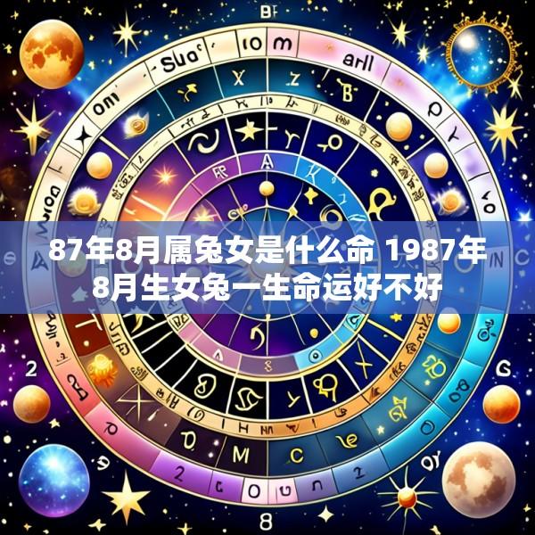 87年8月属兔女是什么命 1987年8月生女兔一生命运好不好