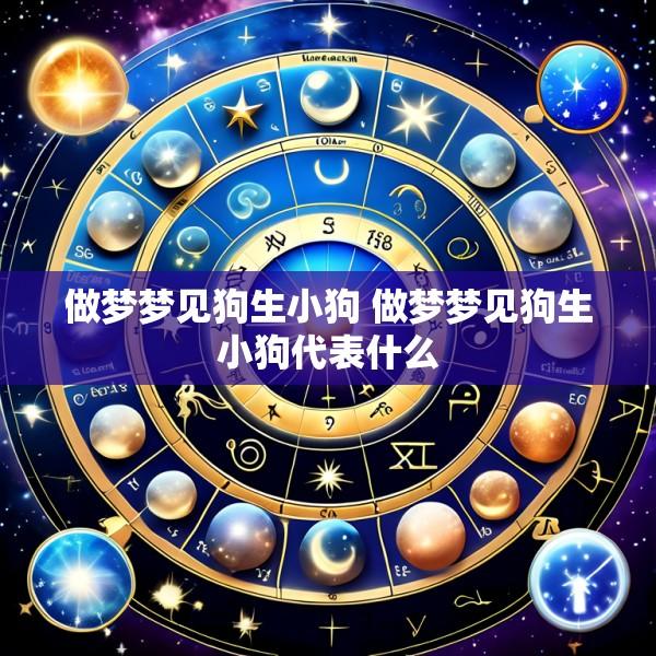 做梦梦见狗生小狗 做梦梦见狗生小狗代表什么