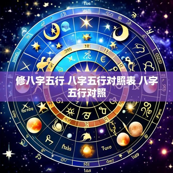 修八字五行 八字五行对照表 八字五行对照