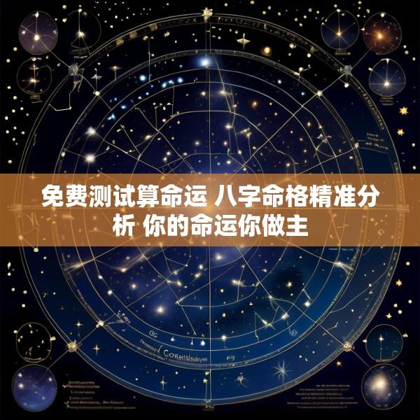 免费测试算命运 八字命格精准分析 你的命运你做主