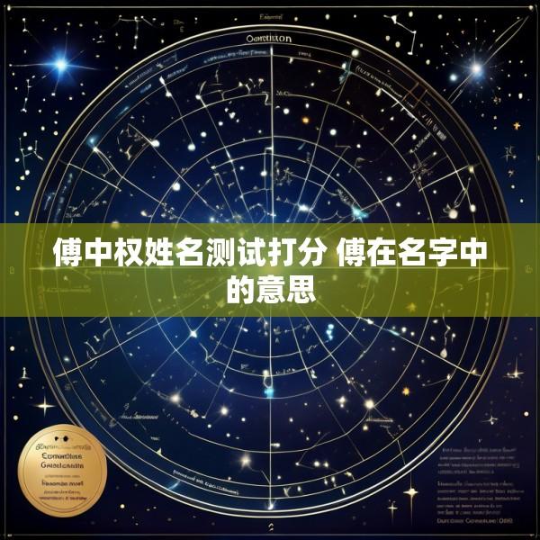 傅中权姓名测试打分 傅在名字中的意思
