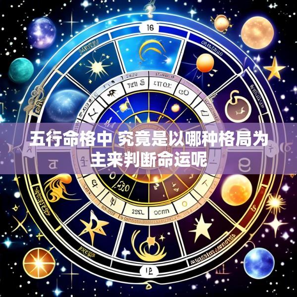 五行命格中 究竟是以哪种格局为主来判断命运呢