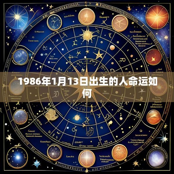 1986年1月13日出生的人命运如何