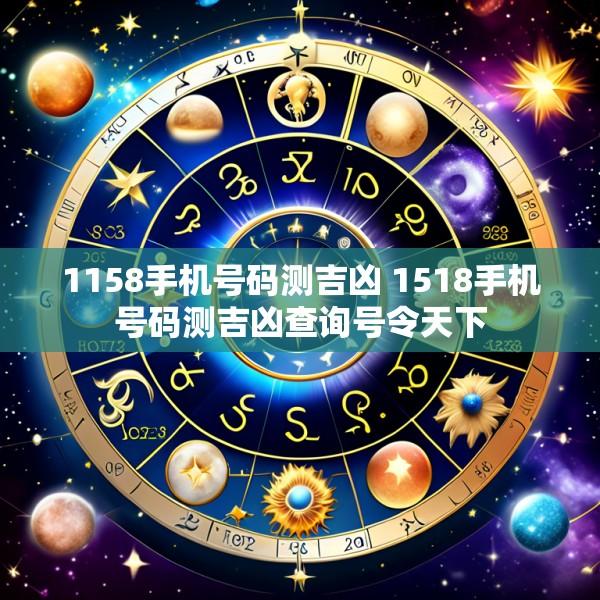 1158手机号码测吉凶 1518手机号码测吉凶查询号令天下