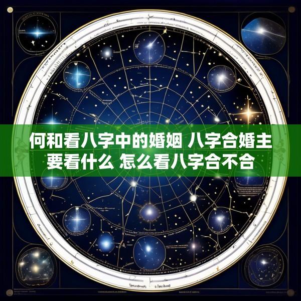 何和看八字中的婚姻 八字合婚主要看什么 怎么看八字合不合