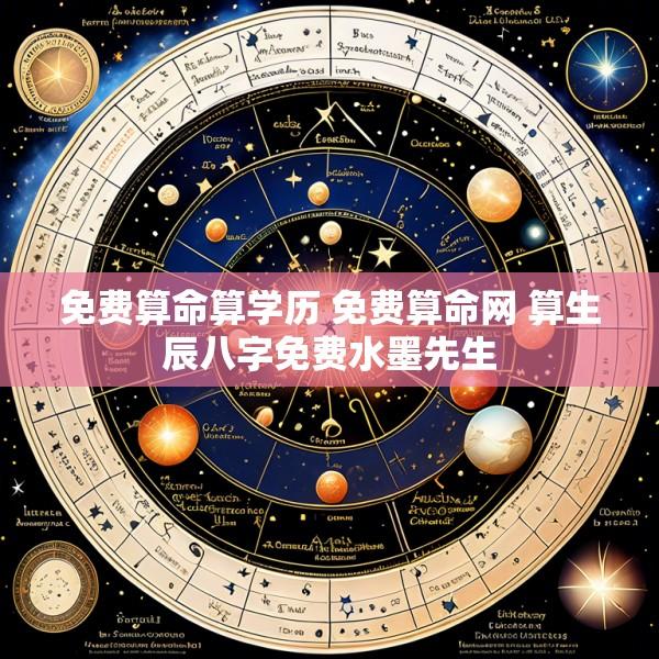 免费算命算学历 免费算命网 算生辰八字免费水墨先生