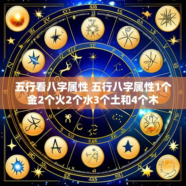 五行看八字属性 五行八字属性1个金2个火2个水3个土和4个木