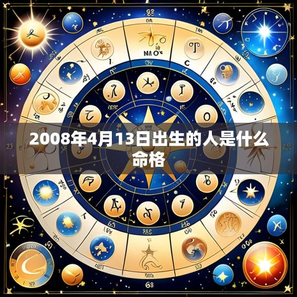 2008年4月13日出生的人是什么命格