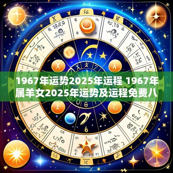 1967年运势2025年运程 1967年属羊女2025年运势及运程免费八字算命网