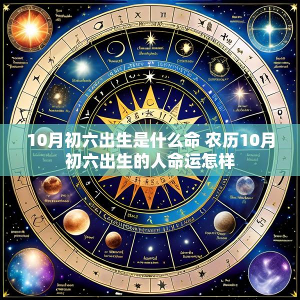 10月初六出生是什么命 农历10月初六出生的人命运怎样