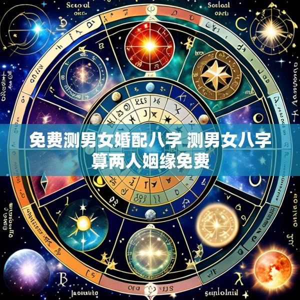 免费测男女婚配八字 测男女八字算两人姻缘免费