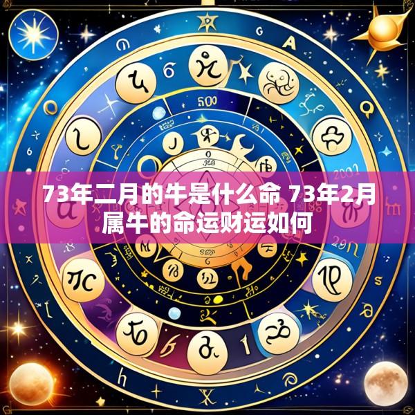 73年二月的牛是什么命 73年2月属牛的命运财运如何
