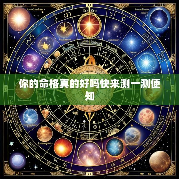 你的命格真的好吗快来测一测便知