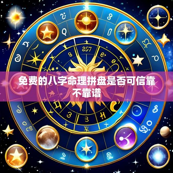免费的八字命理拼盘是否可信靠不靠谱