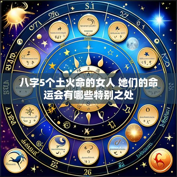 八字5个土火命的女人 她们的命运会有哪些特别之处