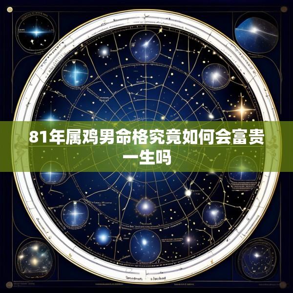 81年属鸡男命格究竟如何会富贵一生吗