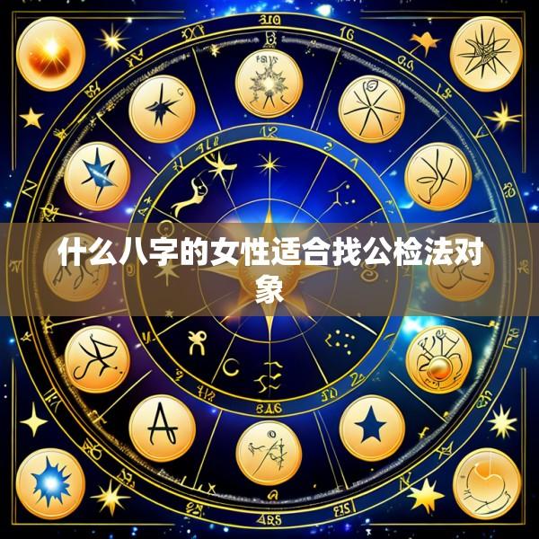 什么八字的女性适合找公检法对象