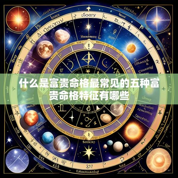 什么是富贵命格最常见的五种富贵命格特征有哪些