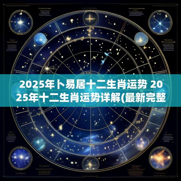 2025年卜易居十二生肖运势 2025年十二生肖运势详解(最新完整版)罗昌说