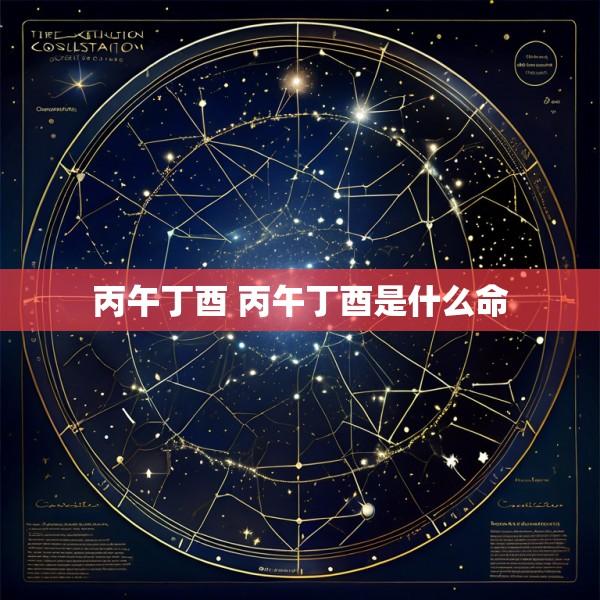 丙午丁酉 丙午丁酉是什么命