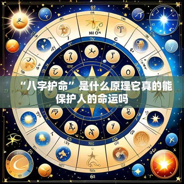 “八字护命”是什么原理它真的能保护人的命运吗