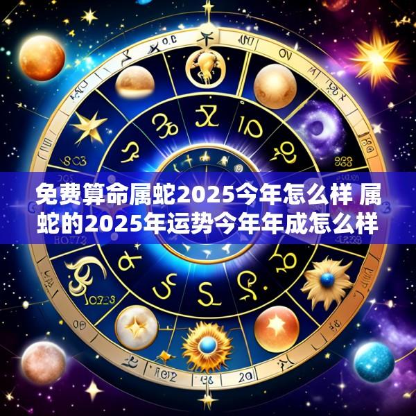 免费算命属蛇2025今年怎么样 属蛇的2025年运势今年年成怎么样