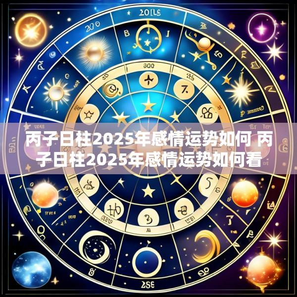 丙子日柱2025年感情运势如何 丙子日柱2025年感情运势如何看